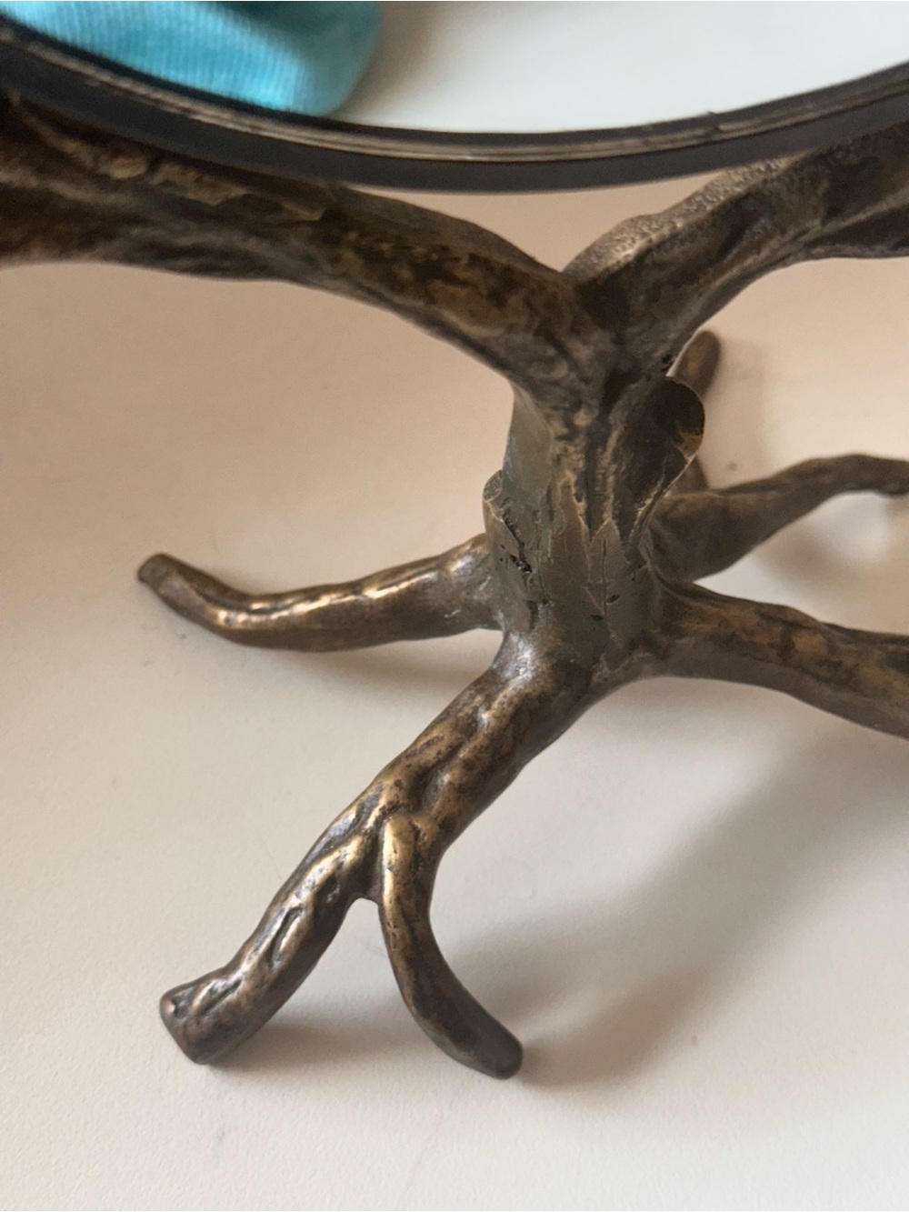 Rare Anthropologie Who’s the Fairest Brass Branch Swivel Mirror (Refurbished) - Picture 5 of 9